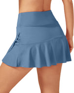 G4Free - High-Waist Pleated Casual Skorts 15'' -GF23H114AF-XS-GF23H114AA-S-GF23H114AB-M-GF23H114AC-L-GF23H114AD-XL