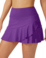 G4Free - High-Waist Pleated Casual Skorts 15'' -GF23H114AF-XS-GF23H114AA-S-GF23H114AB-M-GF23H114AC-L-GF23H114AD-XL