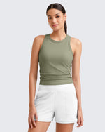 G4Free - Ribbed Slim Racerback Athletic Tanks -GF25B327AA-S-GF25B327AB-M-GF25B327AC-L-GF25B327AD-XL-GF25B327AF-XS