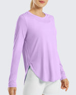 G4Free Activewear - Scoop Neck UV Sun Workout Long Sleeve -GF21B003BA-S-GF21B003BB-M-GF21B003BC-L-GF21B003BD-XL-GF21B003BE-XXL