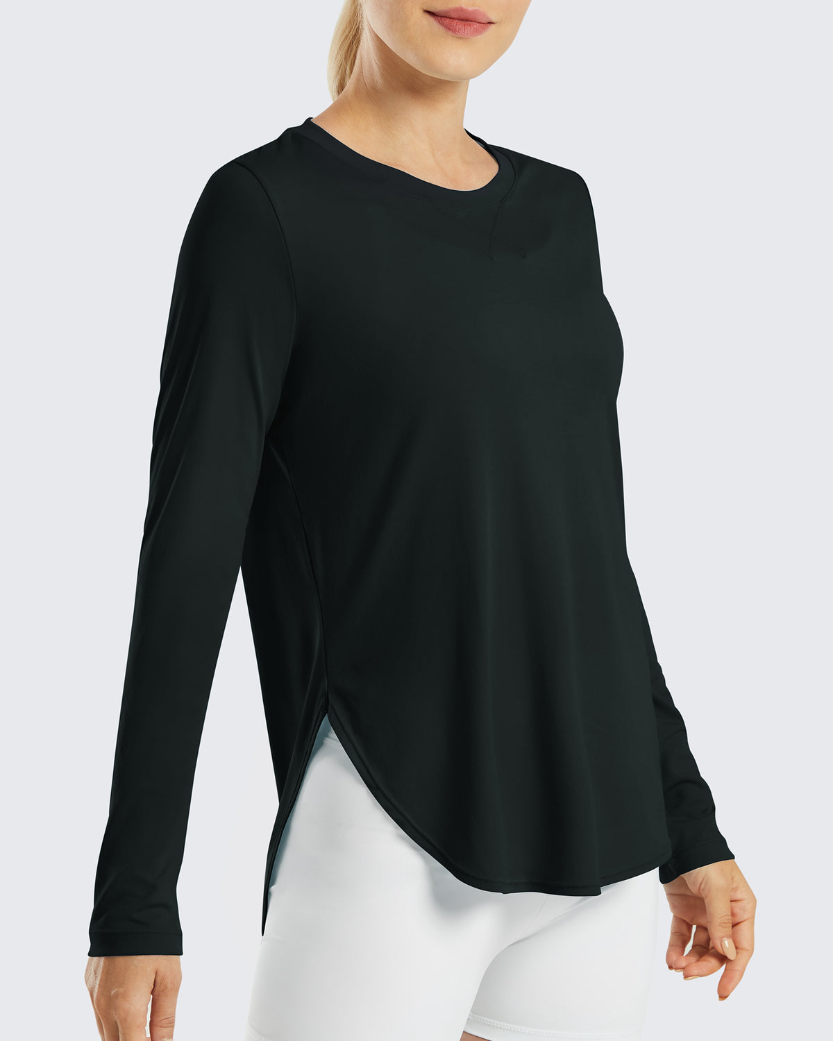 G4Free Activewear - Scoop Neck UV Sun Workout Long Sleeve -GF21B003BA-S-GF21B003BB-M-GF21B003BC-L-GF21B003BD-XL-GF21B003BE-XXL