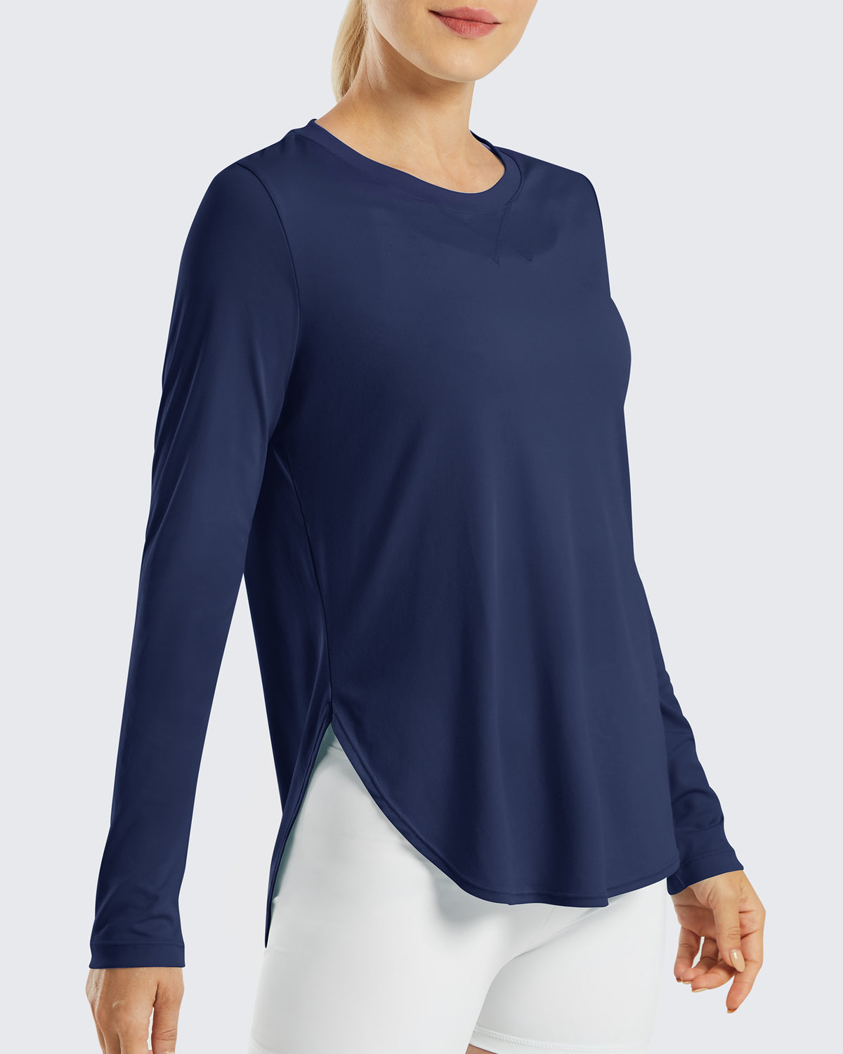 G4Free Activewear - Scoop Neck UV Sun Workout Long Sleeve -GF21B003BA-S-GF21B003BB-M-GF21B003BC-L-GF21B003BD-XL-GF21B003BE-XXL