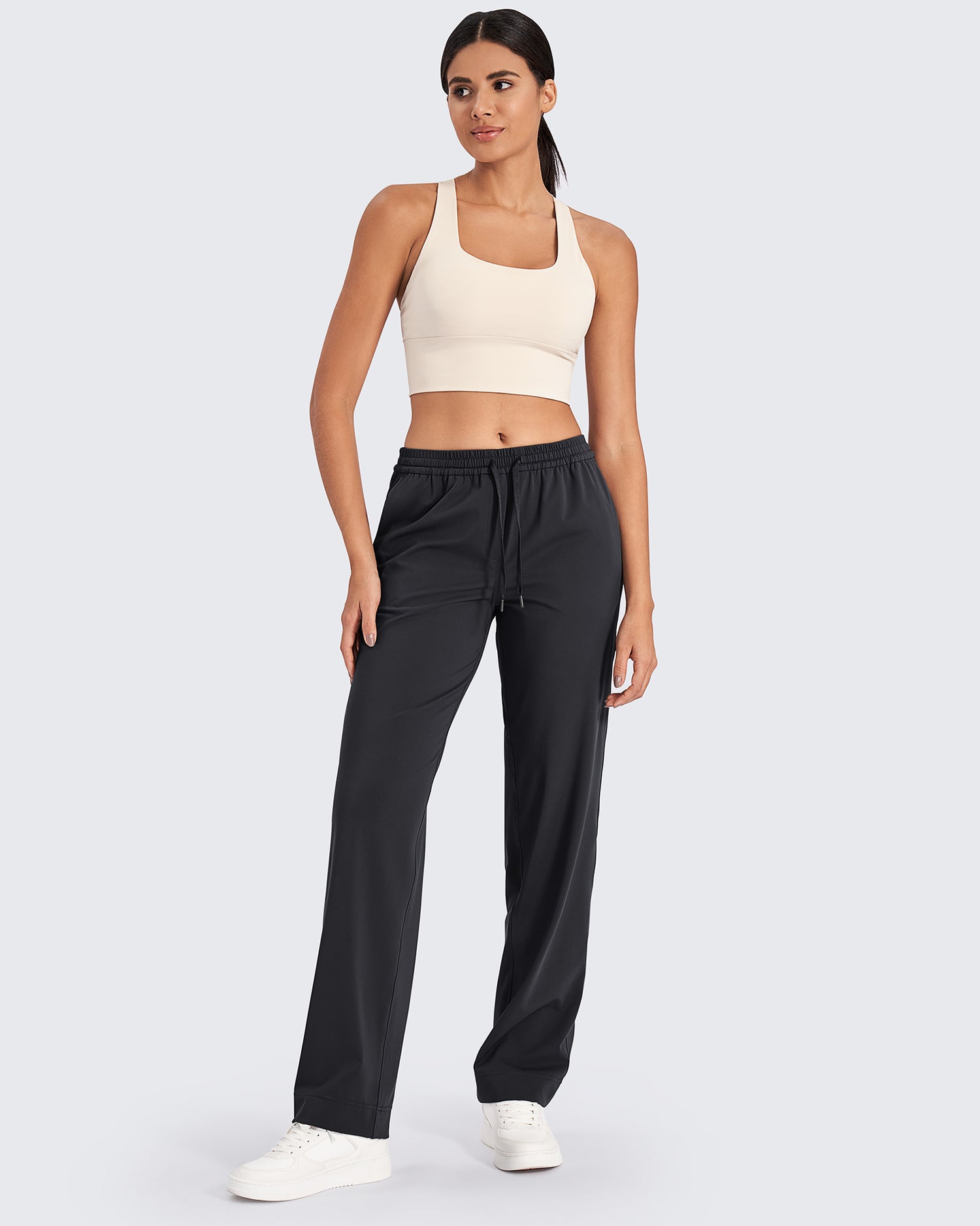 G4Free Activewear - Bizcasual Business Drawstrings Straight Pants -GF24J250AA-S-GF24J251AA-S-GF24J252AA-S-GF24J250AB-M-GF24J251AB-M