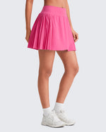 G4Free Activewear - Wrapped Front Pleated Tennis A Line Skirts -GF25H410CA-S-GF25H410CB-M-GF25H410CC-L-GF25H410CD-XL-GF25H410CE-XXL