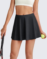 G4Free Activewear Athletic Down The Line Tennis Skirt