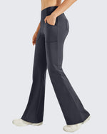 G4Free Activewear - Fleece Lined High-Waist Work Flare Pants -GF23A175AA-S-GF22A097AA-S-GF23A176AA-S-GF23A175AB-M-GF22A097AB-M