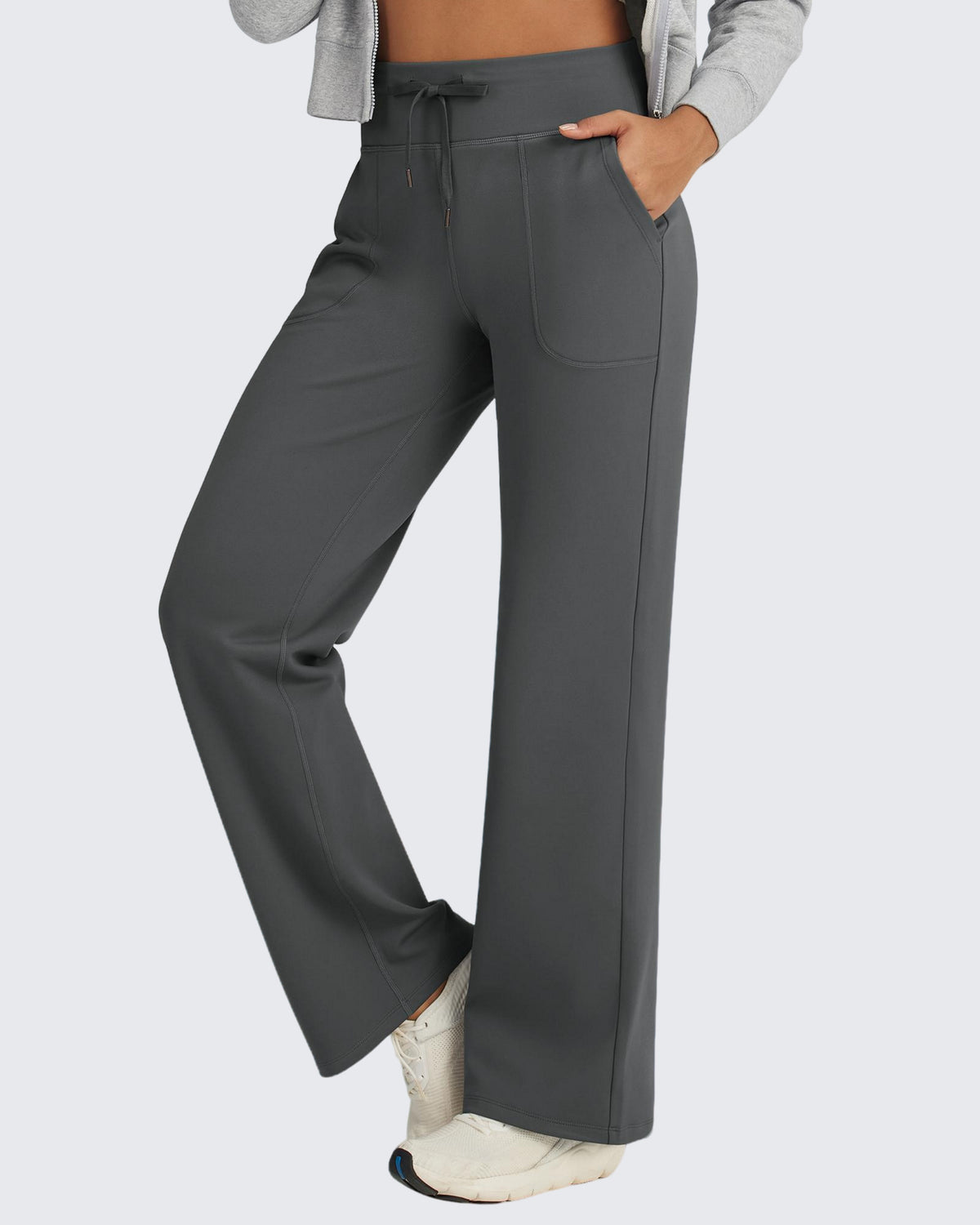 G4Free Activewear - Fleece Lined High-Waist Drawstring Pants -GF24J215AA-S-GF24J216AA-S-GF24J217AA-S-GF24J215AB-M-GF24J216AB-M