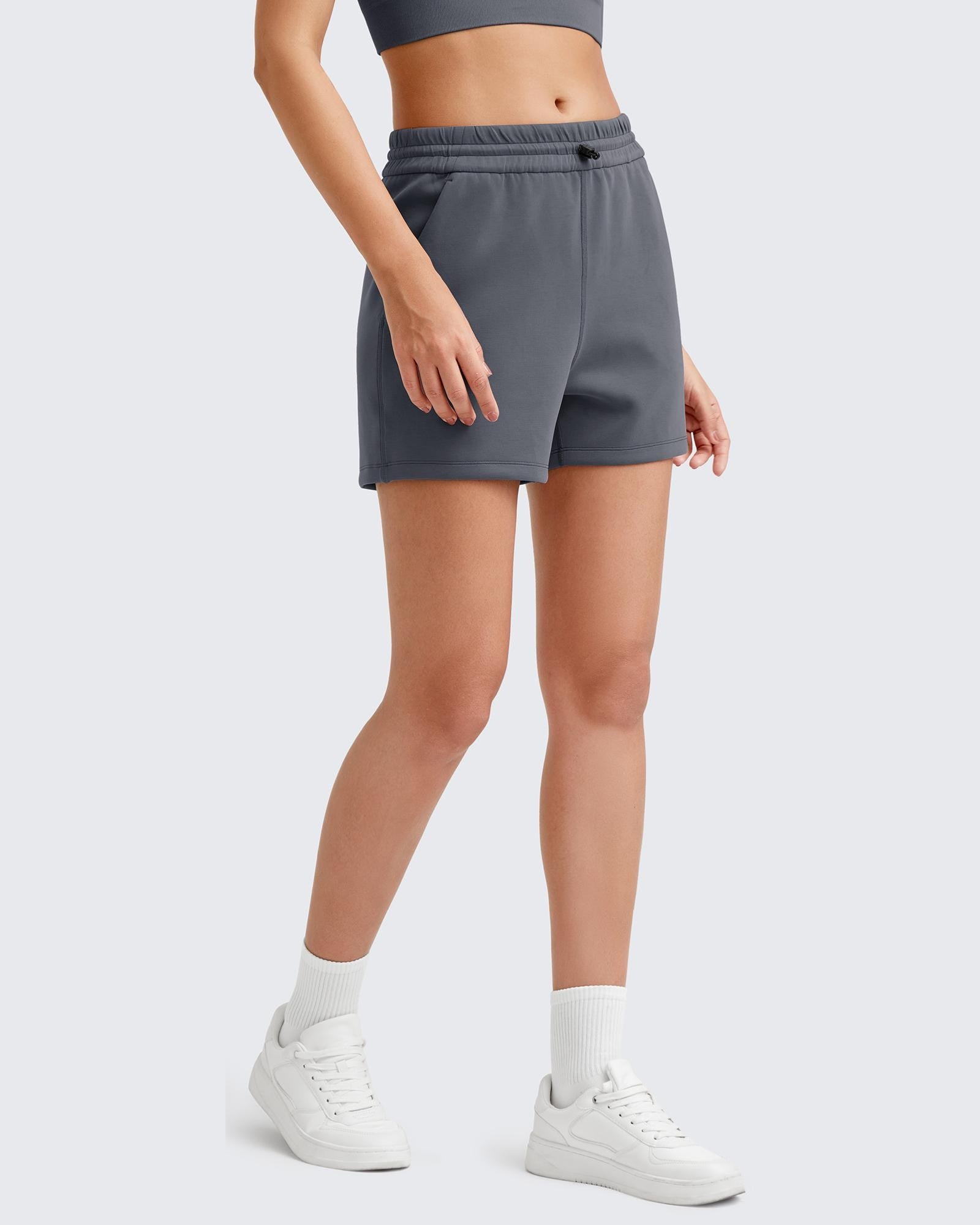 G4Free Activewear Smoofit Modal Shockcord Relaxed Shorts #Black / S-Black / M-Black / L-Black / XL-Black / XXL-Black / XS-Navy / S-Navy / M-Navy / L-Navy / XL