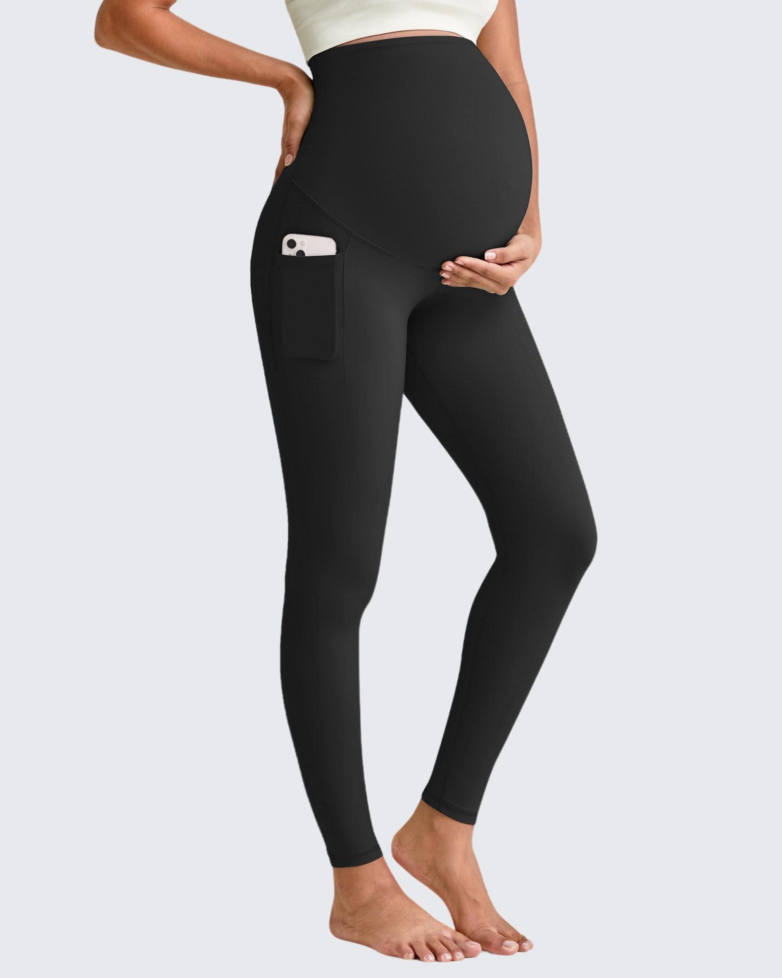 G4Free Activewear BareFeel Maternity Yoga Leggings #Black / S / 25 Inseam-Black / S / 27 Inseam-Black / S / 29 inseam-Black / M / 25 Inseam-Black / M / 27 Inseam-Black / M / 29 inseam-Black / L / 25 Inseam-Black / L / 27 Inseam-Black / L / 29 inseam-Black / XL / 25 Inseam