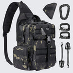 G4Free Activewear - G4Free Tactical EDC Sling Bag Backpack with Pistol Holster -D02V759A-D02V759D-D02V759B-D02V759F