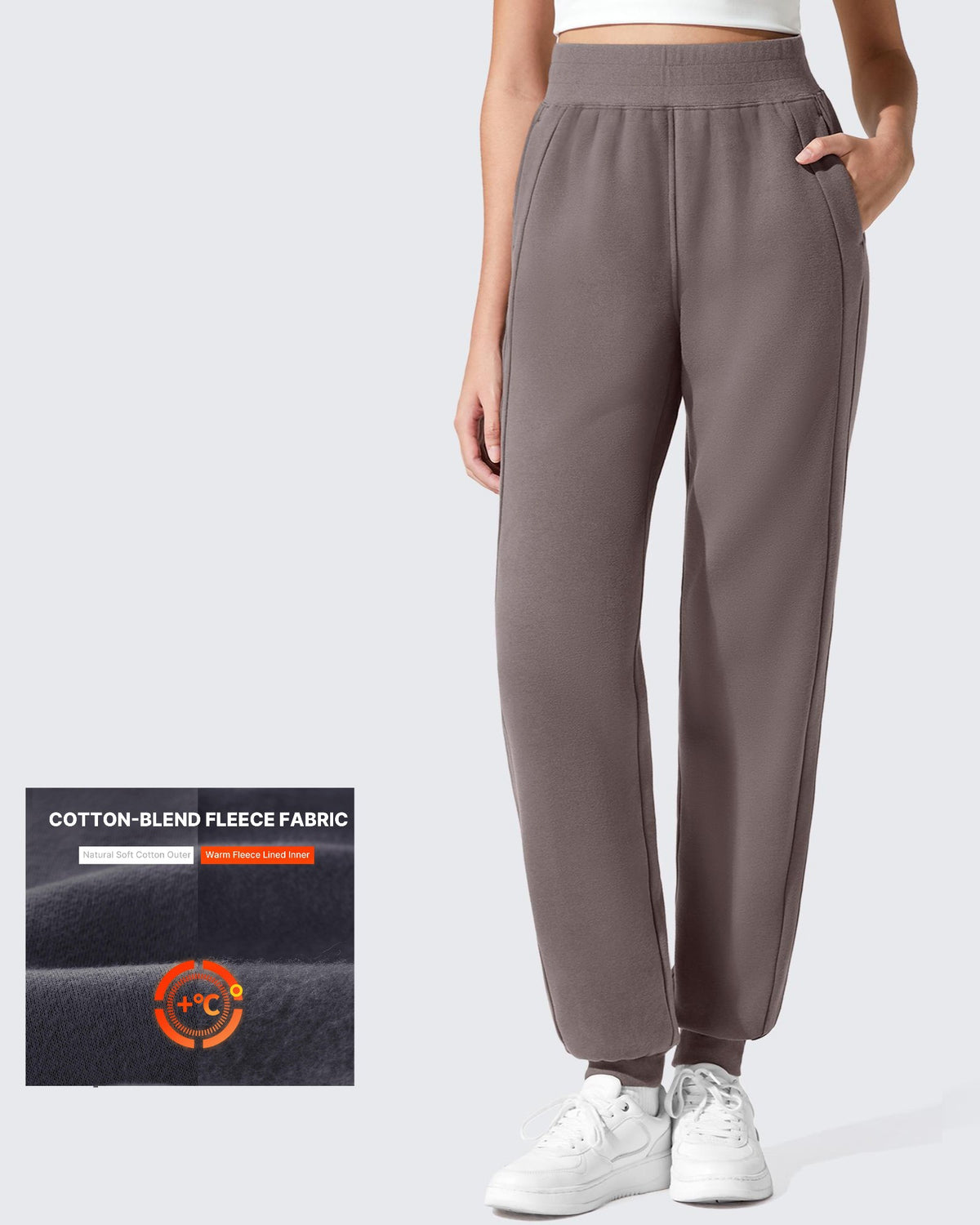 G4Free Activewear - Flurrylux Cotton Fleece Lined Tapered Leg Joggers -GF25D660AA-S-GF25D661AA-S-GF25D662AA-S-GF25D660AB-M-GF25D661AB-M