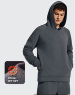 Smoofit Men's Fleece-Lined Pockets Hoodies Pullover Sweatshirts