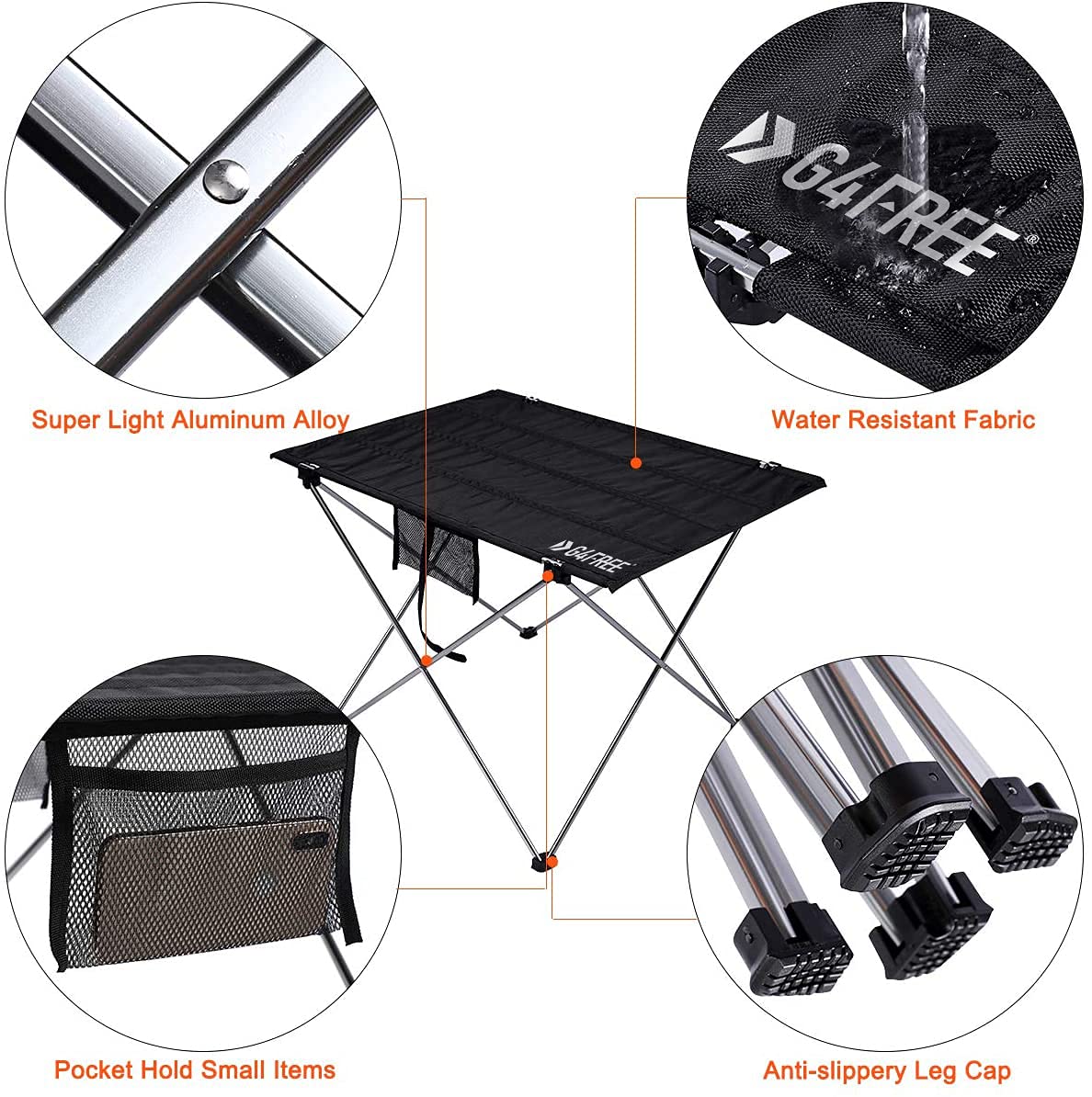 G4Free Portable Folding Camping Table