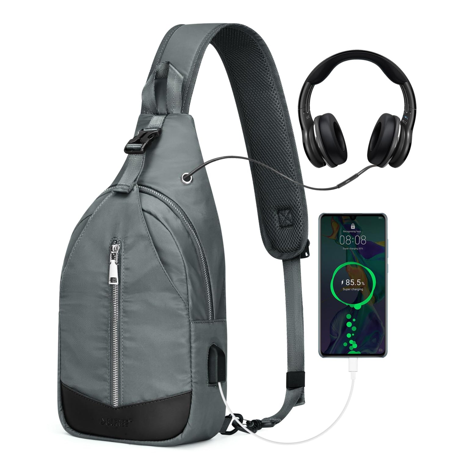 G4Free Activewear - G4Free Sling Bag RFID Blocking Crossbody Sling Bag -TN23B196C-TN23B196B