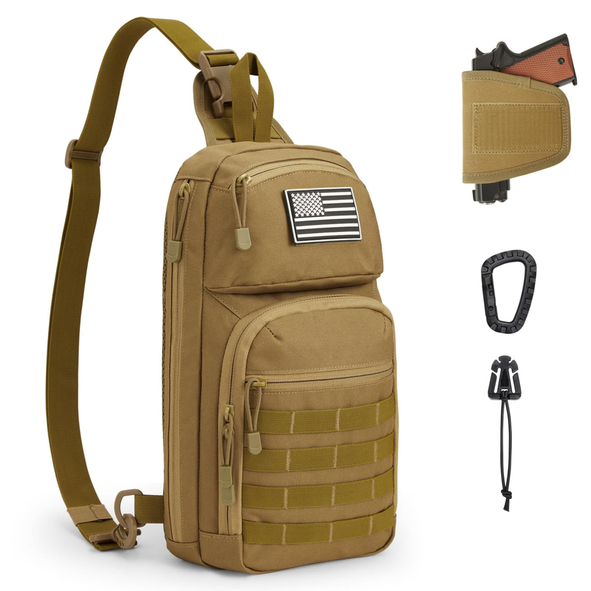 G4Free Activewear - G4Free 10L Tactical EDC Sling Bag -TN23B216D-TN23B216C-TN23B216B-TN23B216A