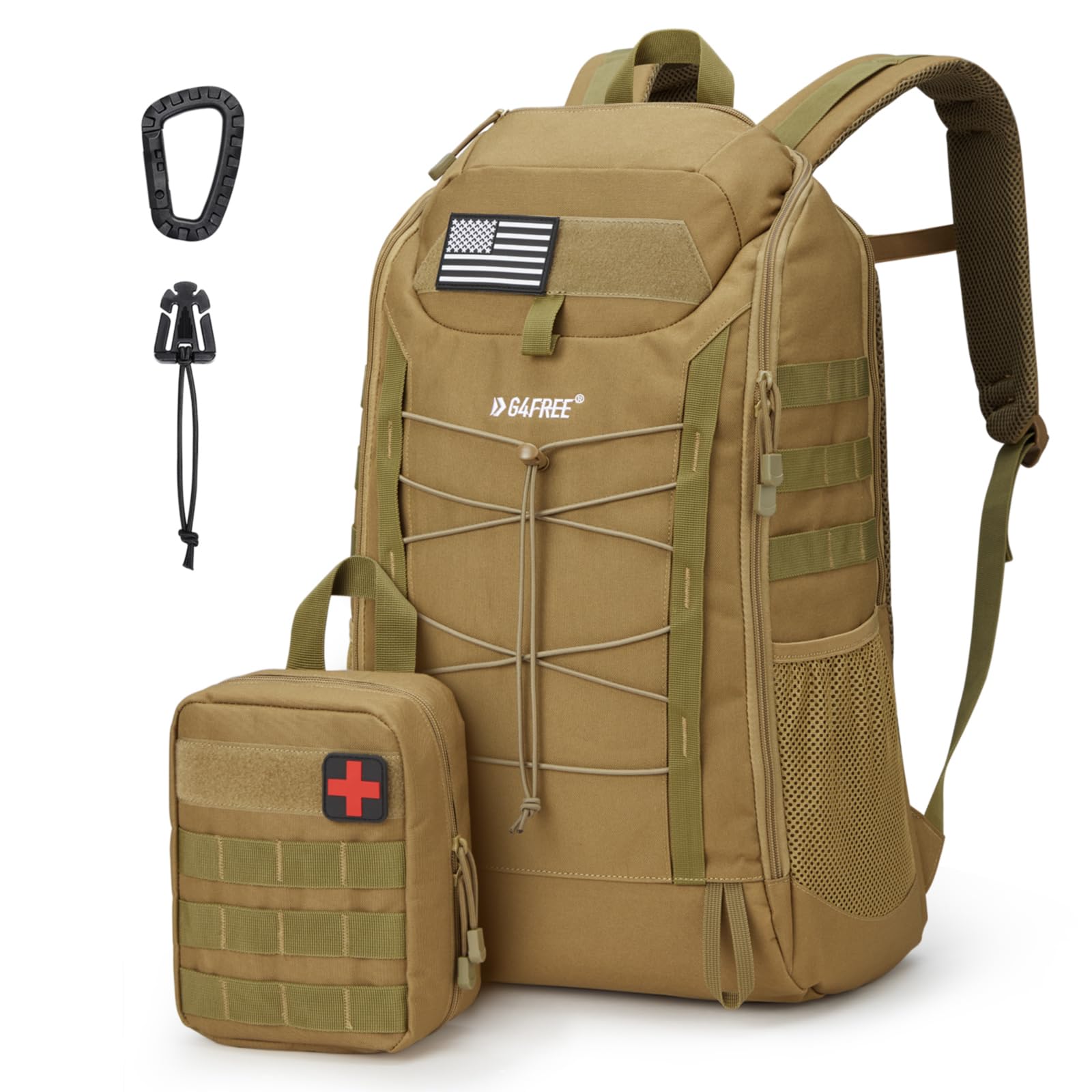 G4Free G4Free 45L Military Tactical Backpack # Tan