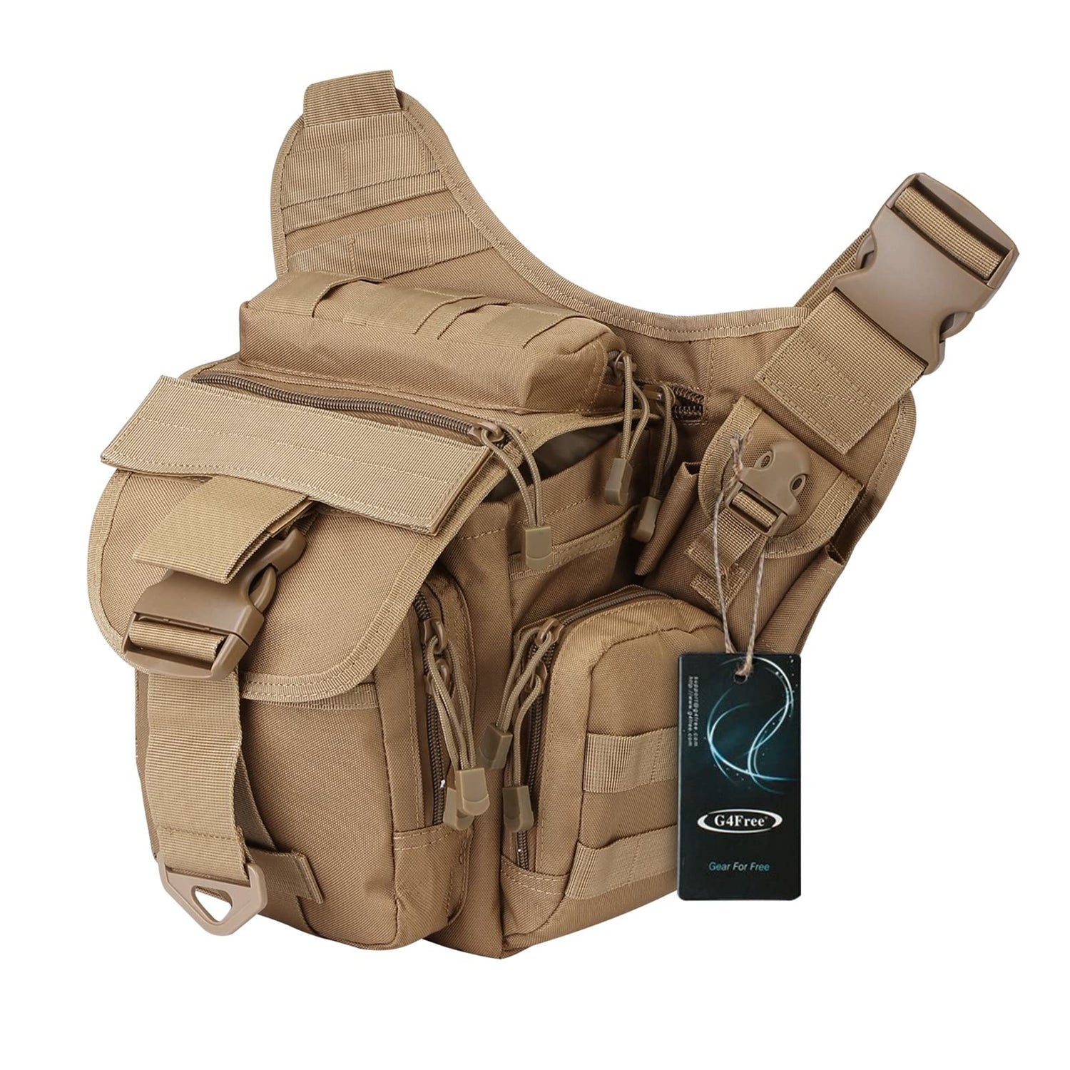 G4Free Activewear - G4Free Tactical Messenger Fishing Tackle Side Bag -D04V163A-D04V163D