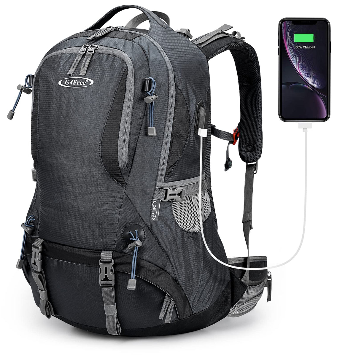 G4Free Activewear - G4Free 50L Hiking Backpack with Rain Cover for Men Women -D01V031A-D01V031D-D01V031F-D01V031B-D01V031G