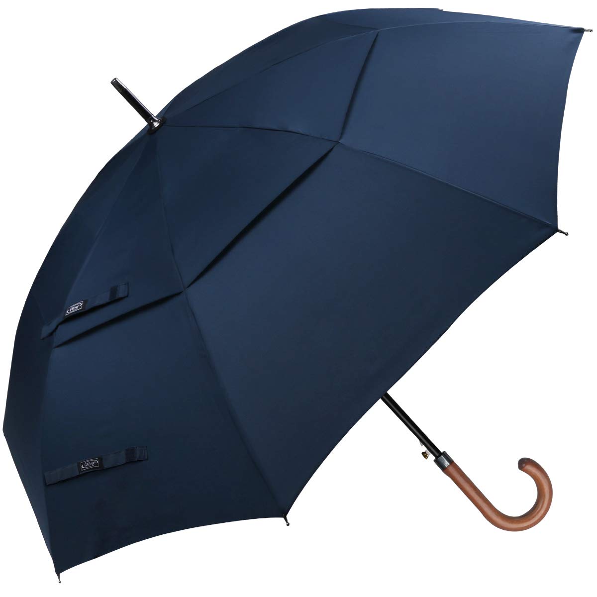 G4Free 52/62inch Wooden J Handle Auto Open Golf Umbrella