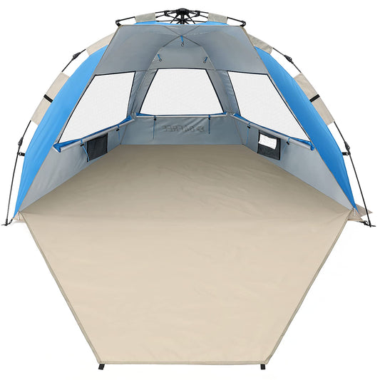 G4Free 3-4 Person Beach Tent Pop Up Shade