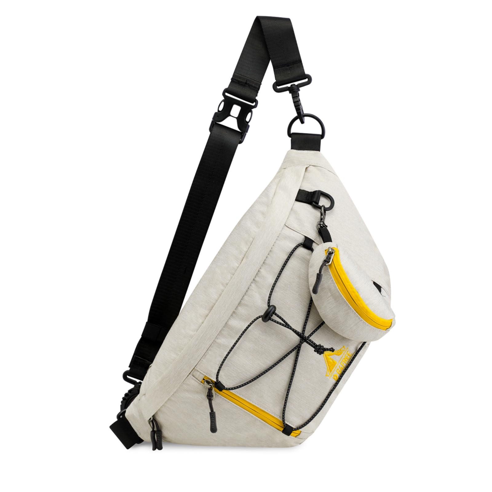 G4Free G4Free Sling Bag RFID Blocking Over Shoulder Belt Bag # Ivory