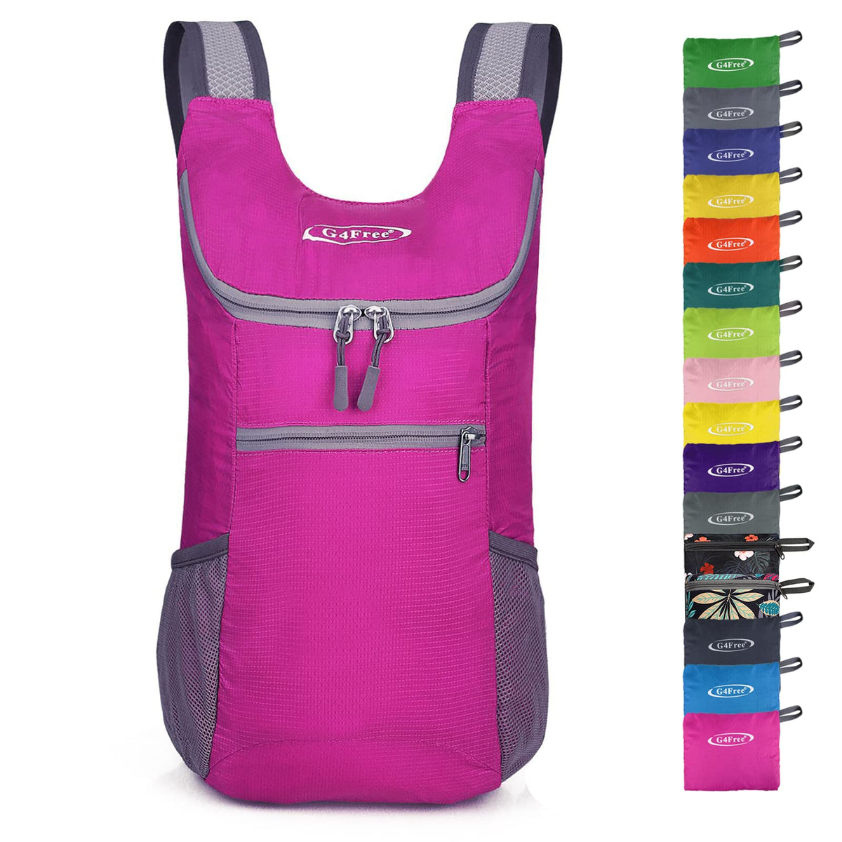 G4Free Activewear - G4Free 11L Lightweight Hiking Backpack for Men And Women -D02V543A-D02V543R-D02V543B-D02V543P-D02V543V