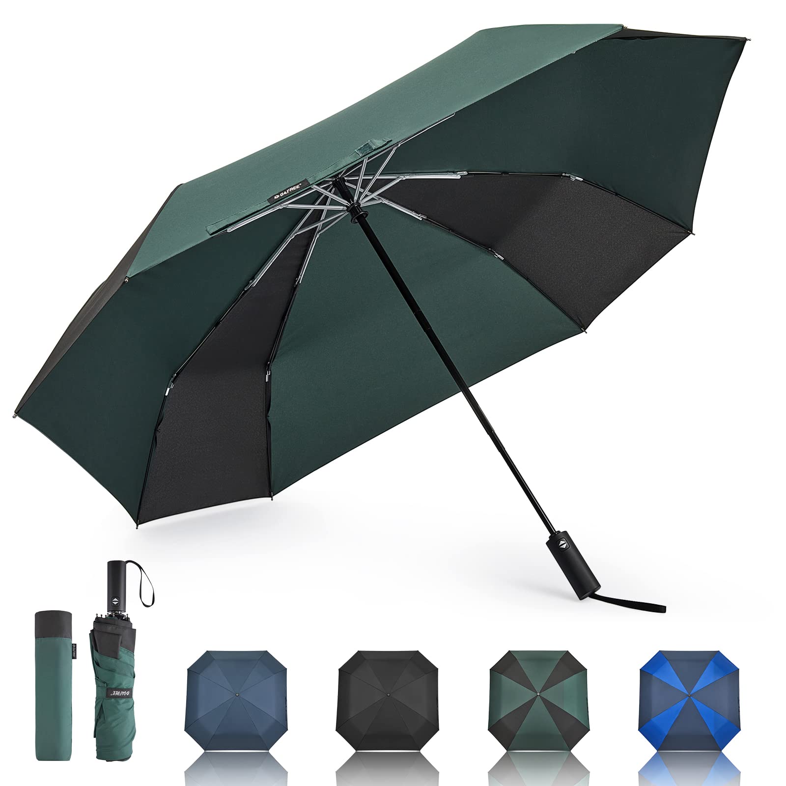 G4Free G4Free 54 Inch Large Golf Umbrella # Sage Green