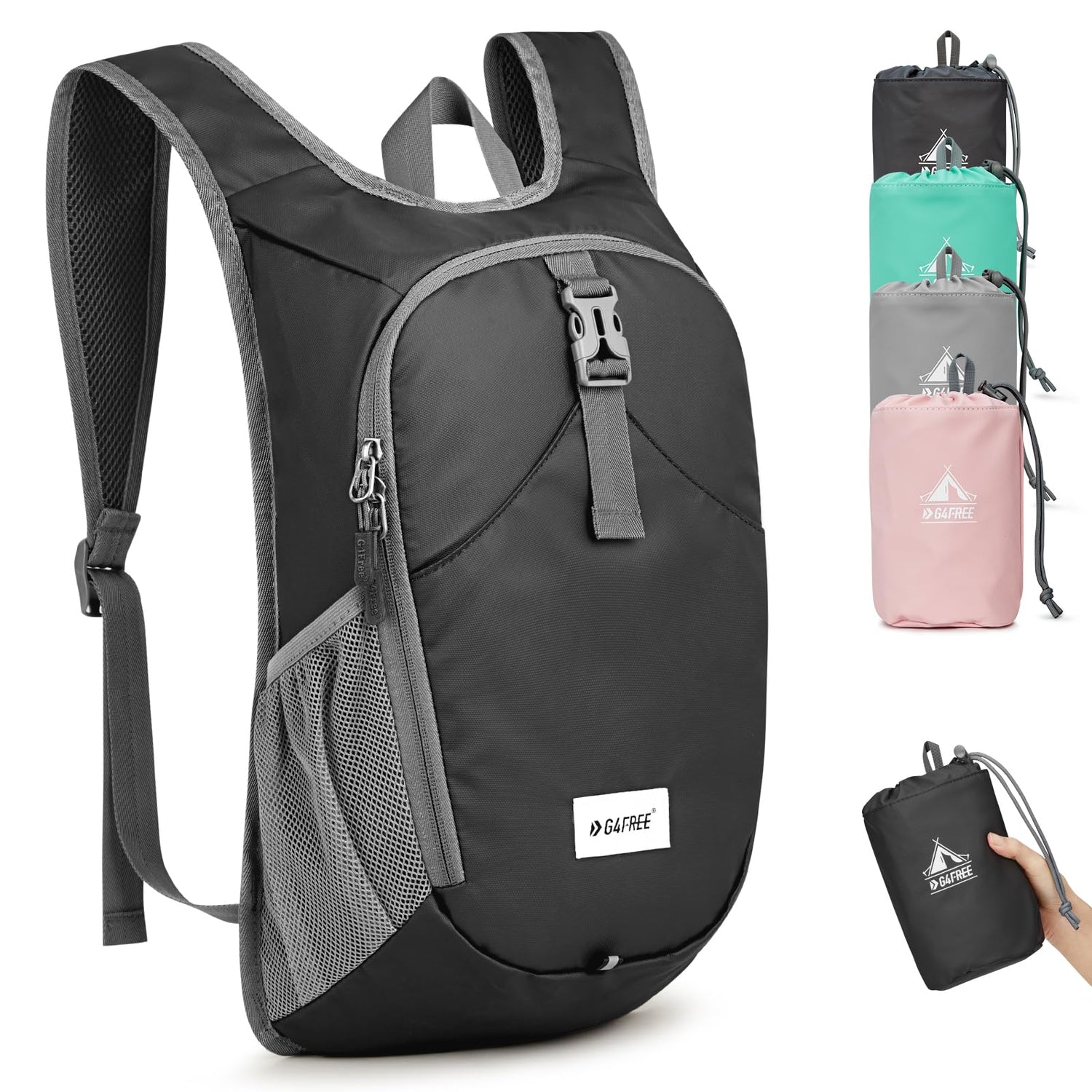 G4Free Activewear - G4Free 10L Lightweight Small Hiking Backpack -TN23B228A-TN23B228C-TN23B228B