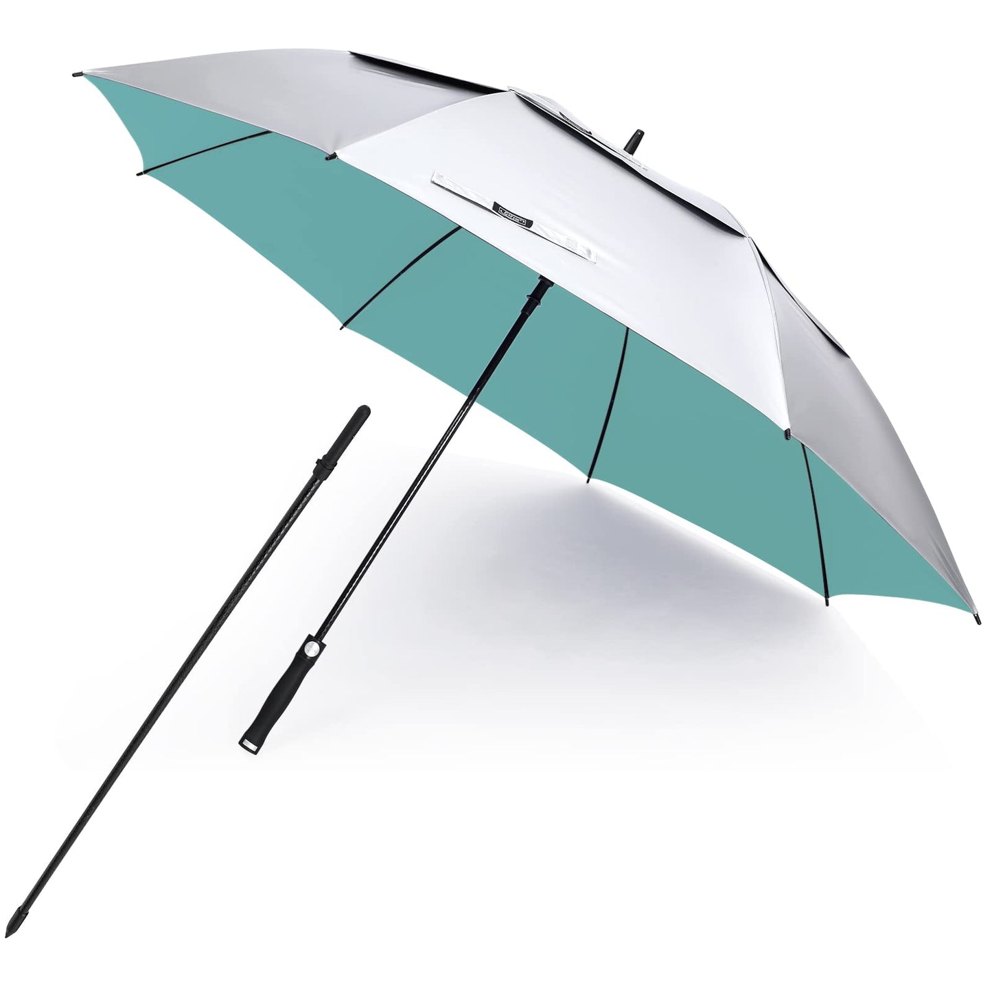 G4Free Vented UV Golf/Beach Umbrella 68" Arc, Auto Open Oversize Extra Large Windproof Sun Shade Rain Umbrellas