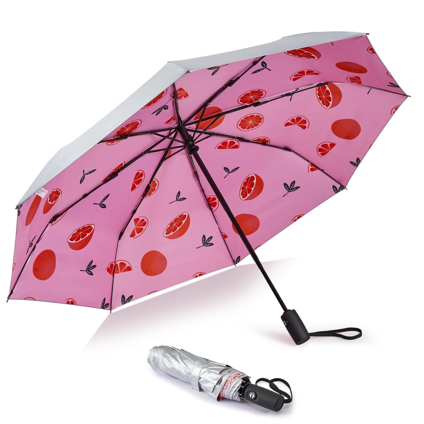 G4Free 46 Inch Auto Open UPF 50+ UV Protection Large Travel Umbrella