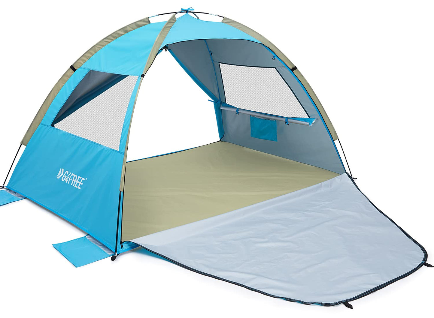 G4Free Large Pop up Beach Tent for 3-4 Person