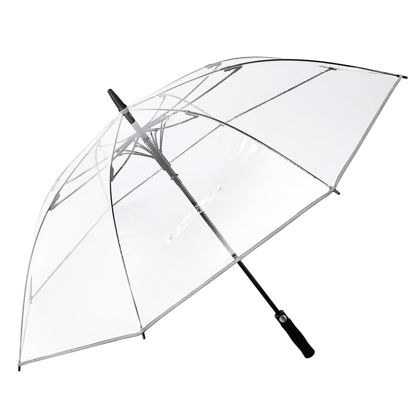 G4Free 62 Inch Clear Golf Umbrella Transparent Auto Open Large Stick Umbrella