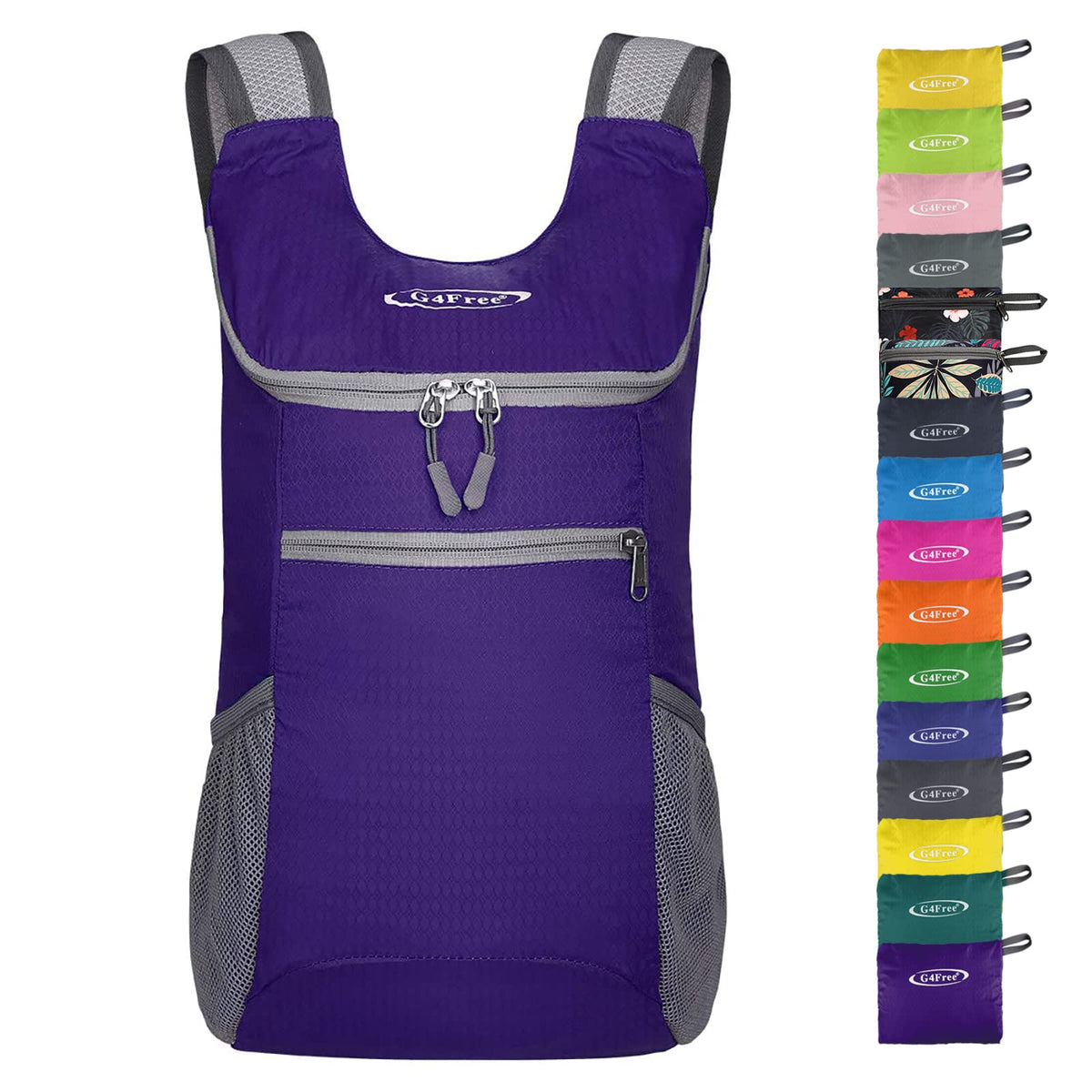 G4Free Activewear - G4Free 11L Lightweight Hiking Backpack for Men And Women -D02V543A-D02V543R-D02V543B-D02V543P-D02V543V