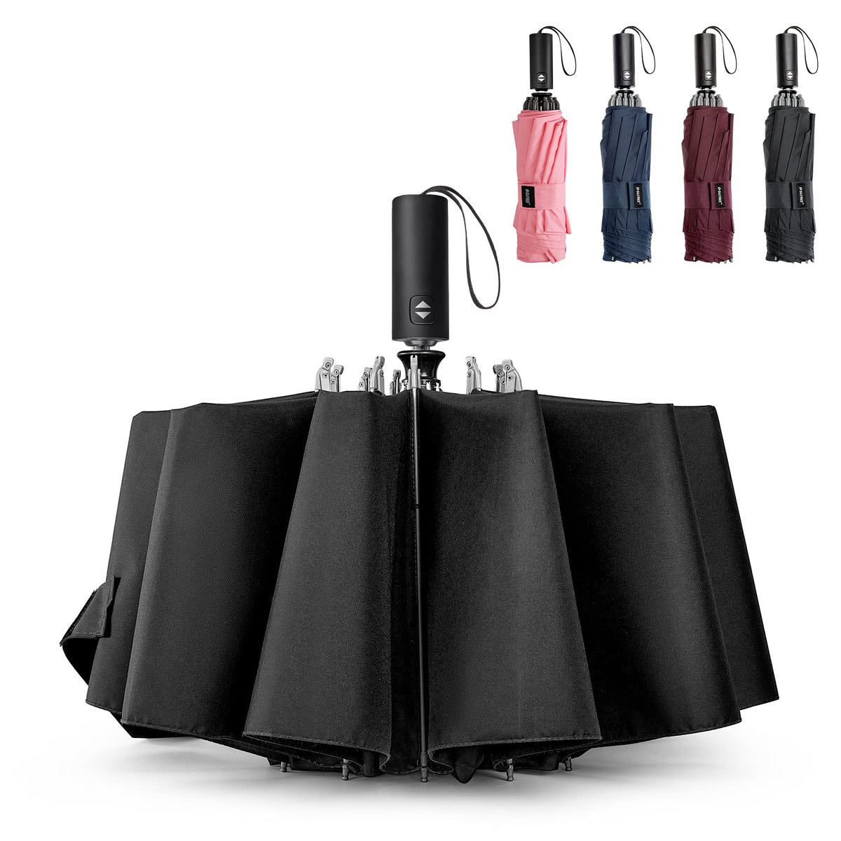 G4Free G4Free UPF 50+ UV Protection 54 Inch Large Reverse Travel Umbrella