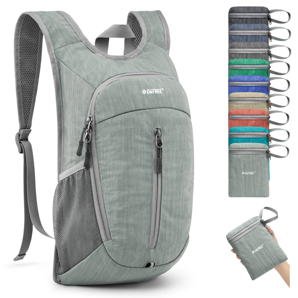 G4Free Activewear - G4Free 10L Small Travel Hiking Daypack -TN22B157E-TN22B157A-TN22B157G-TN22B157B-TN22B157J