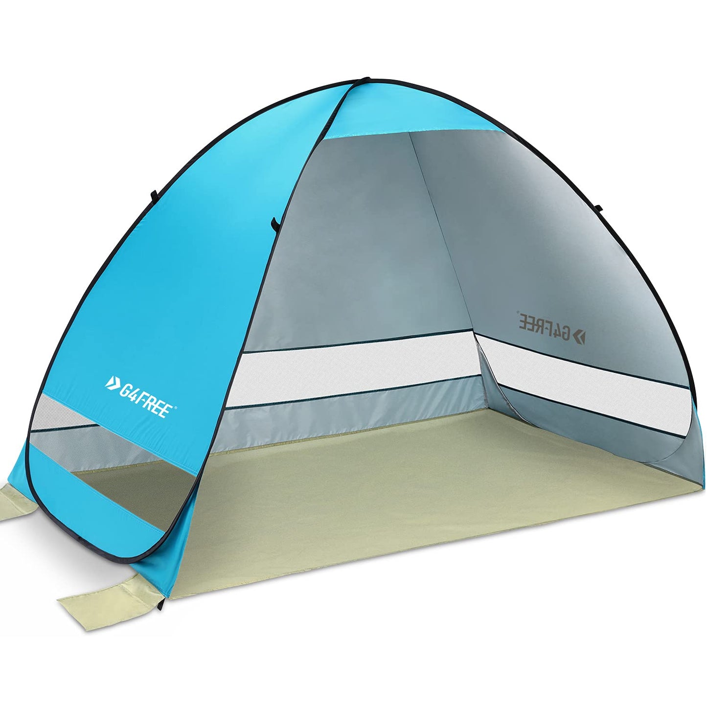 G4Free Large Pop up Beach Tent for 3-4 Person