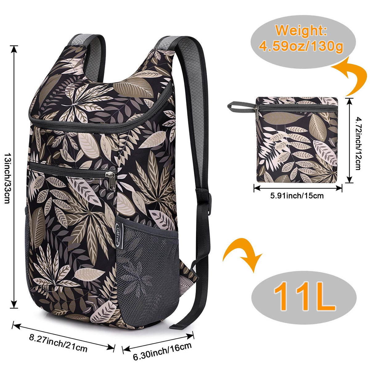 G4Free G4Free 11L Lightweight Hiking Backpack for Men And Women