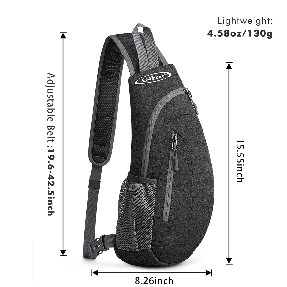 G4Free G4Free Sling Bags Men Shoulder Backpack Small Cross Body Chest Sling Backpack