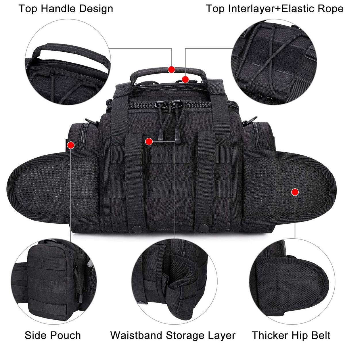 G4Free Activewear - G4Free Sport Outdoor Waist Pack -D04V198A-D04V198B-D04V198C