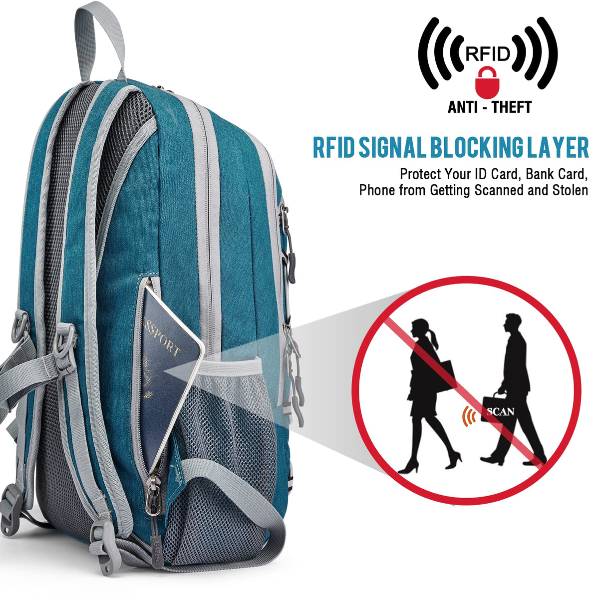 G4Free Activewear - G4Free 12L Mini Outdoor Hiking Daypack -TN22B107A-TN22B107C-TN22B107B