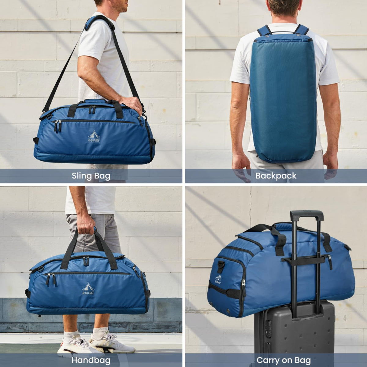 G4Free Activewear - G4Free 60L Gym Bag -TN23B197A-TN23B197C-TN23B197B