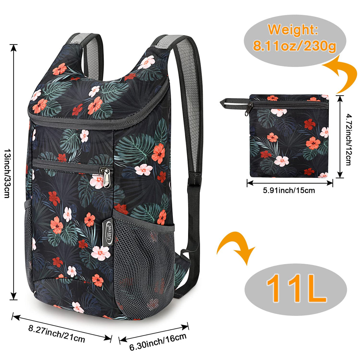 G4Free G4Free 11L Lightweight Hiking Backpack for Men And Women
