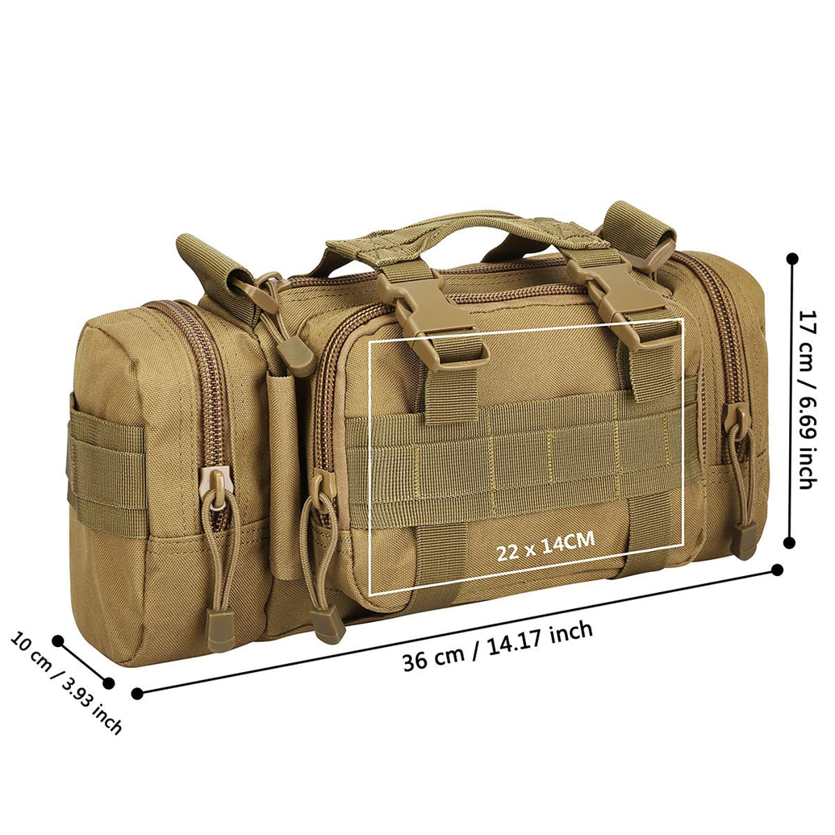 G4Free Activewear - G4Free Fanny Deployment Bag Tactical Waist Pack -D04V317A-D04V317C-D04V317G