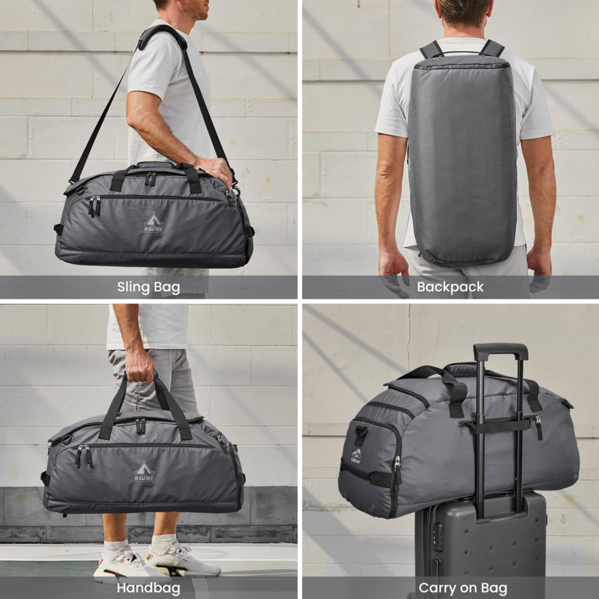 G4Free Activewear - G4Free 60L Gym Bag -TN23B197A-TN23B197C-TN23B197B