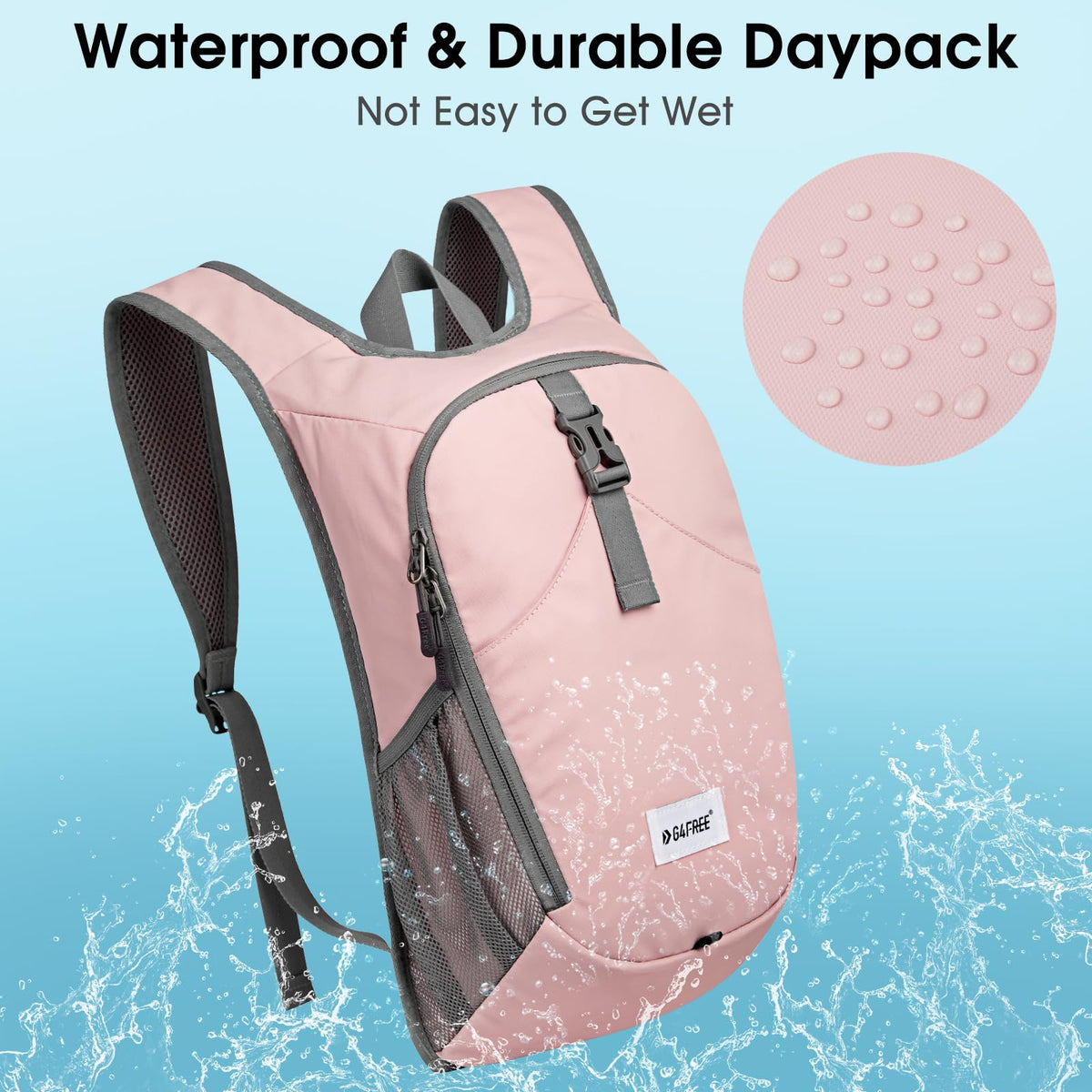 G4Free Activewear - G4Free 10L Lightweight Small Hiking Backpack -TN23B228A-TN23B228C-TN23B228B