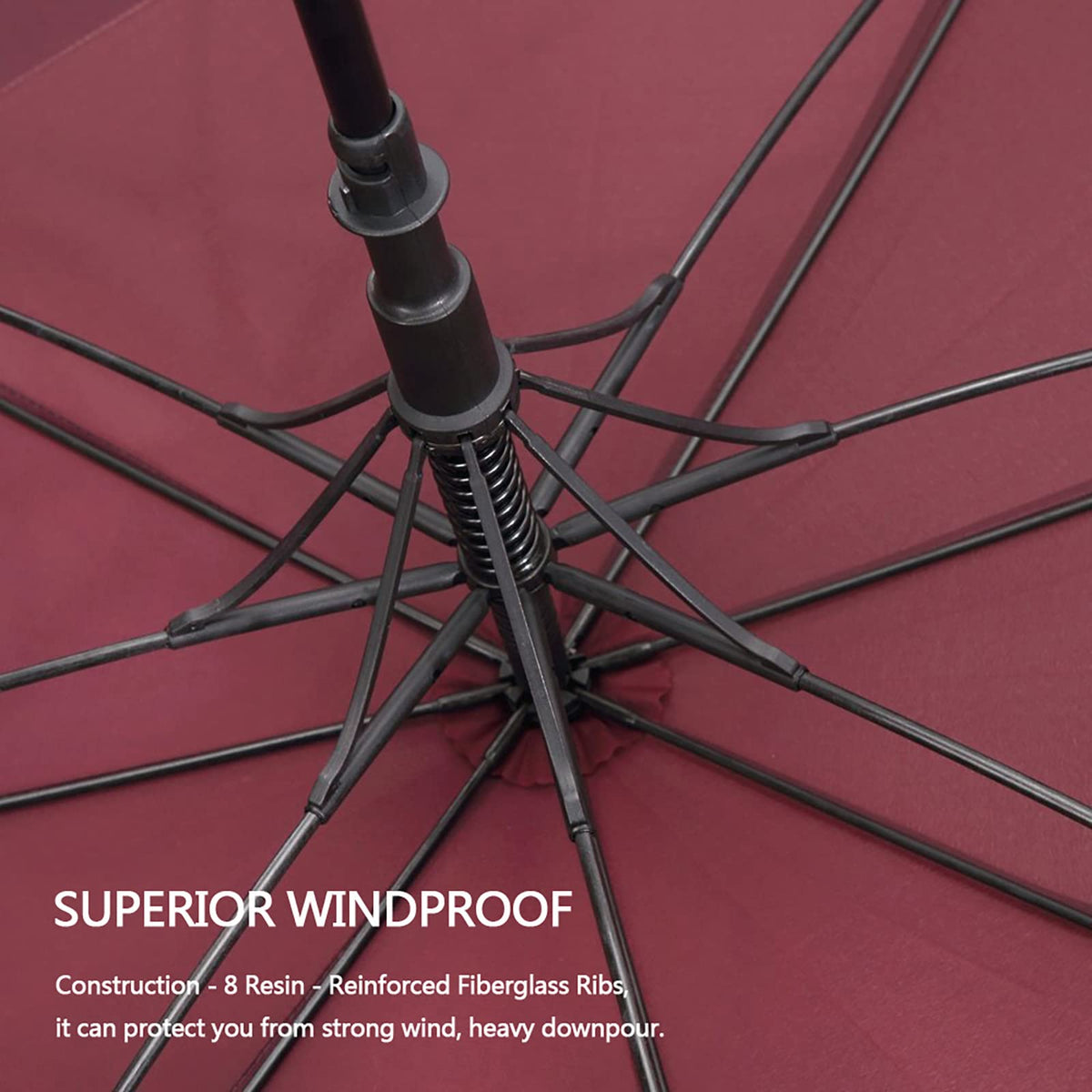 G4Free G4Free Automatic Open Golf Umbrella Double Canopy Vented Stick Umbrellas