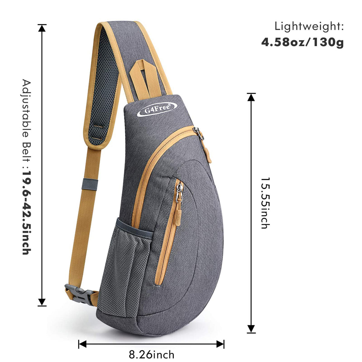 G4Free G4Free Sling Bags Men Shoulder Backpack Small Cross Body Chest Sling Backpack