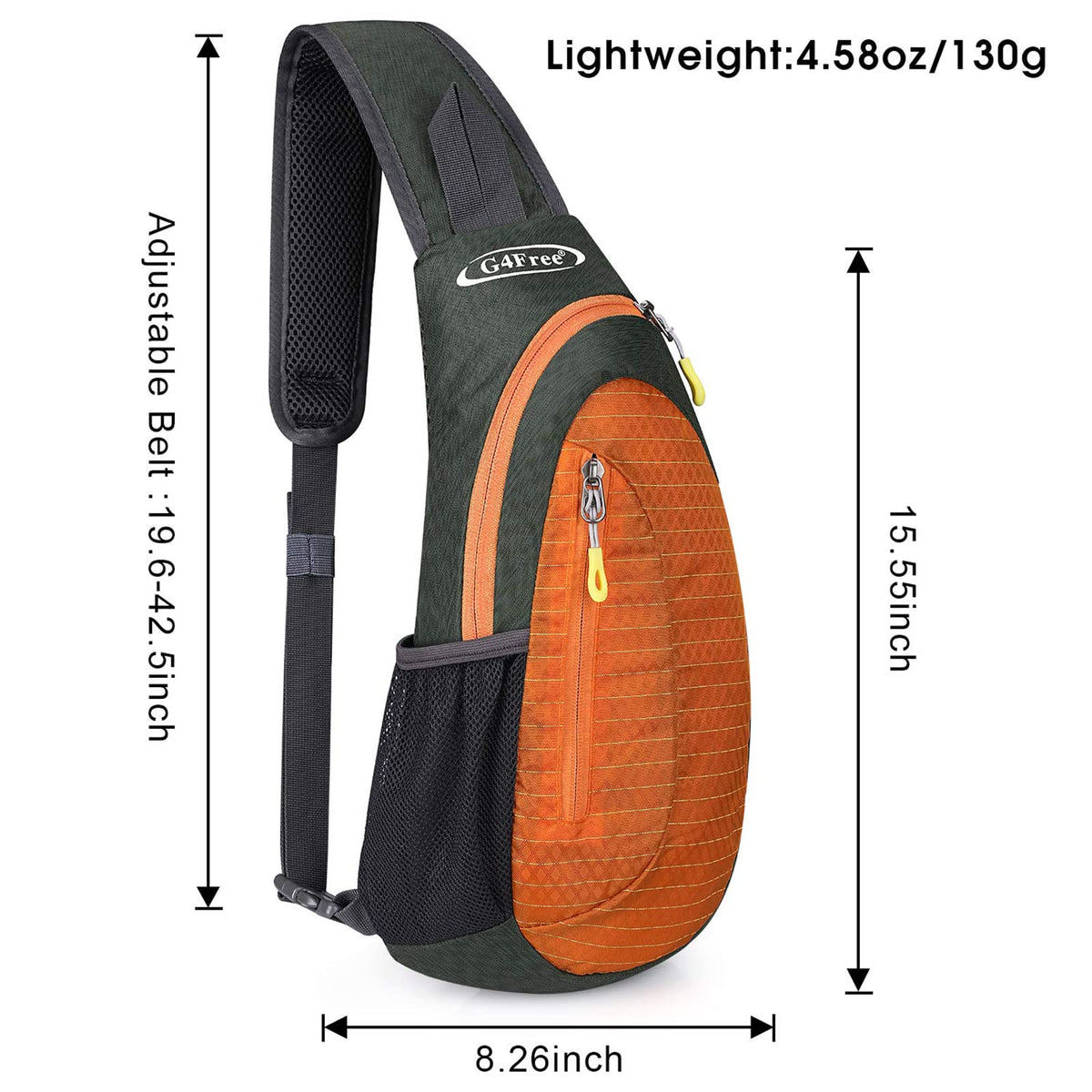 G4Free G4Free Sling Bags Men Shoulder Backpack Small Cross Body Chest Sling Backpack