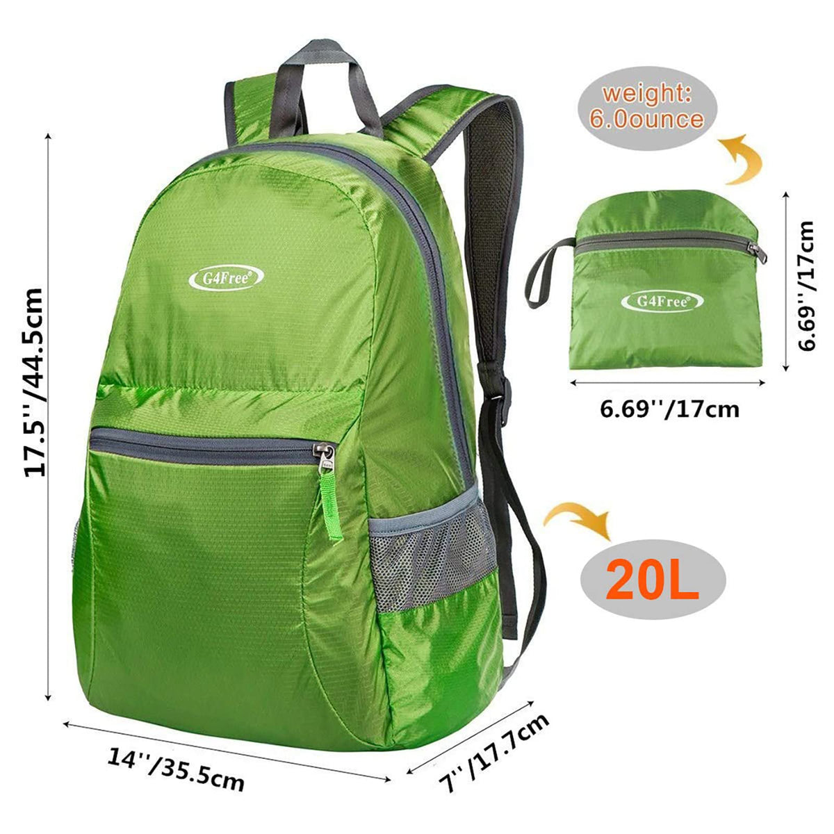 G4Free G4Free Daypack Backpacks