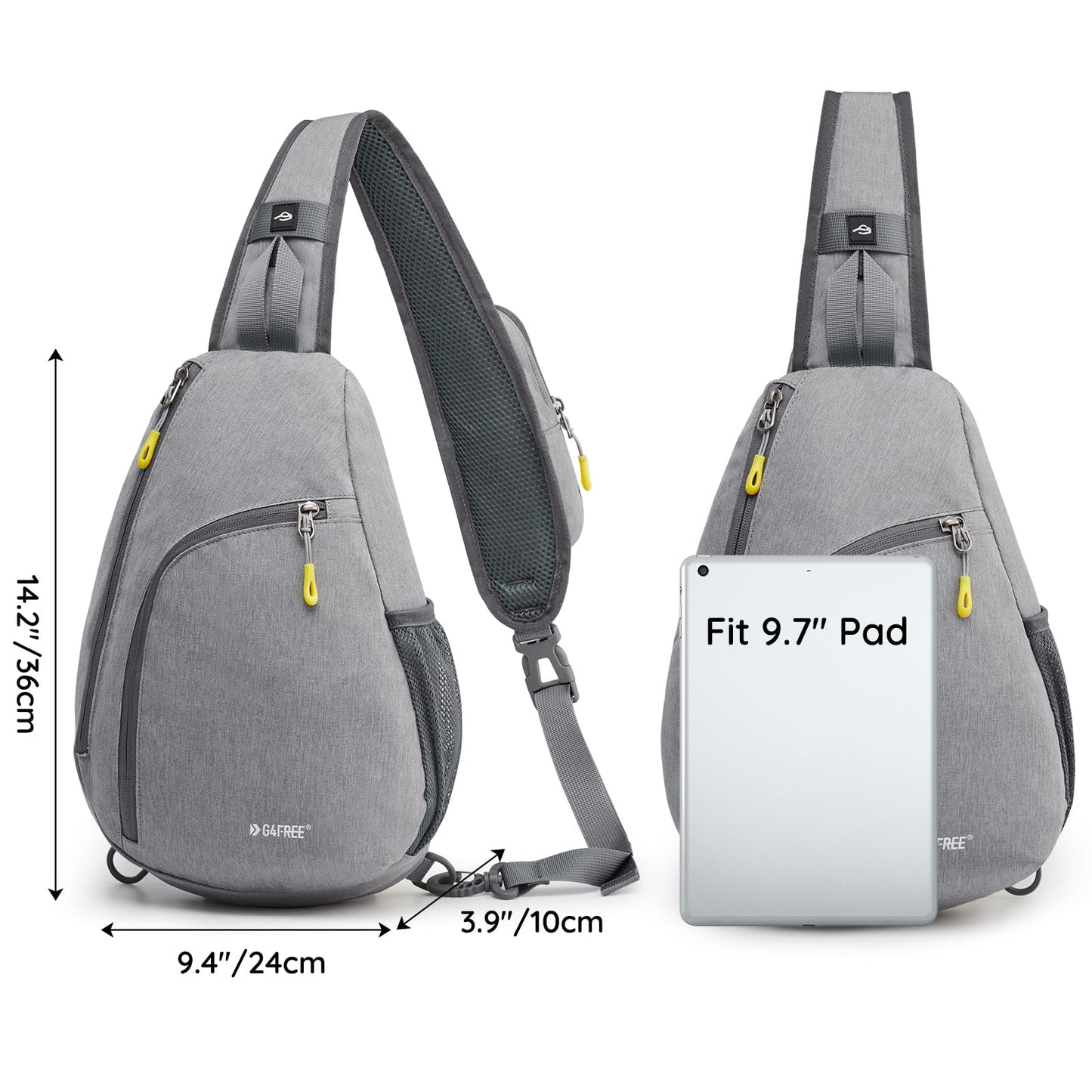 G4Free RFID Sling Bag Crossbody Backpack